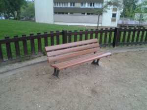 banc plastique recyclé