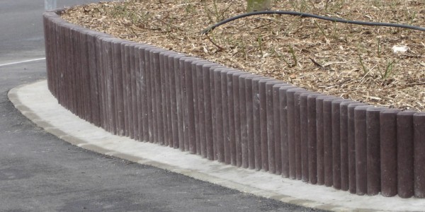 Bordure plastique recyclé