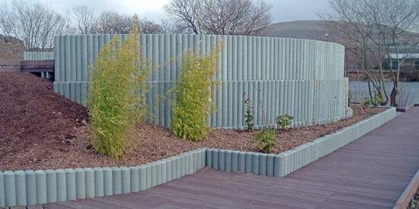 Bordure plastique recyclé