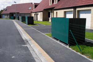 cache conteneur plastique recyclé