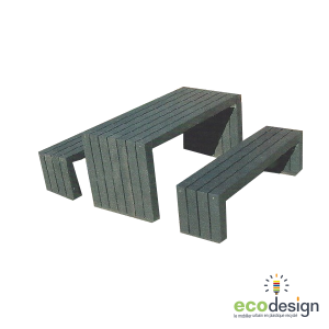 table banc plastique recyclé