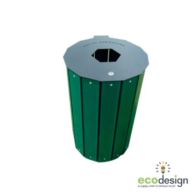 poubelle plastique recyclé