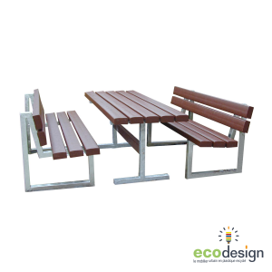 table banc plastique recyclé