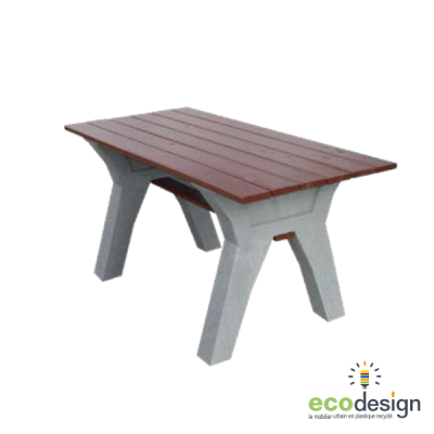table plastique recyclé