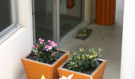 Bacs à fleurs plastique recyclé