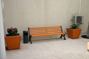 Bacs à fleurs plastique recyclé