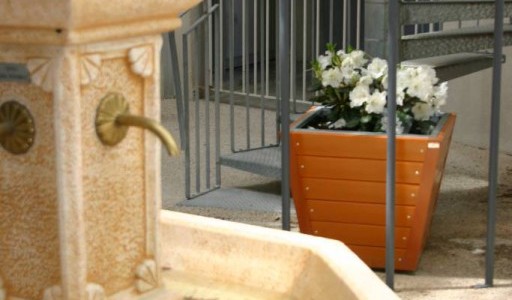 Bacs à fleurs plastique recyclé