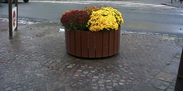 Bacs à fleurs plastique recyclé