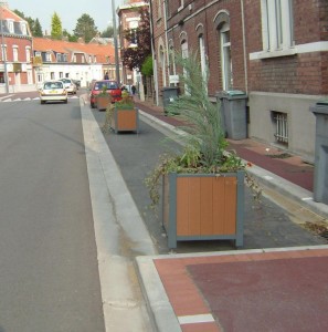 Bacs à fleurs plastique recyclé