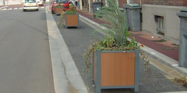 Bacs à fleurs plastique recyclé