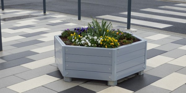 Bacs à fleurs plastique recyclé