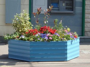 Bacs à fleurs plastique recyclé
