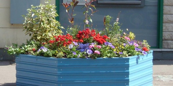 Bacs à fleurs plastique recyclé
