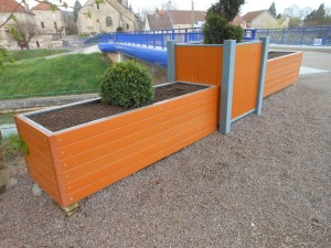 Bacs à fleurs plastique recyclé