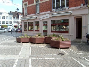 Bacs à fleurs plastique recyclé