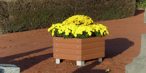 Bacs à fleurs plastique recyclé