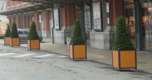 Bacs à fleurs plastique recyclé