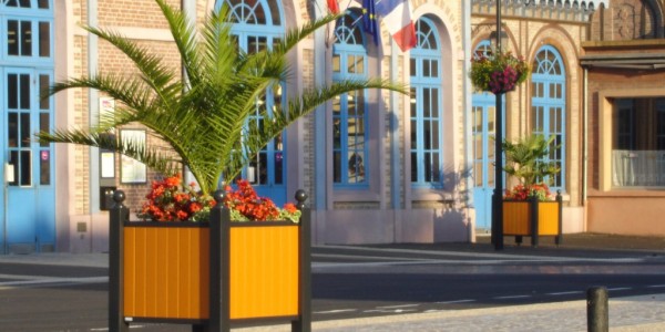 Bacs à fleurs plastique recyclé