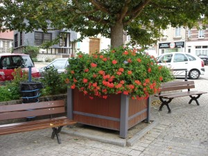 Bacs à fleurs plastique recyclé