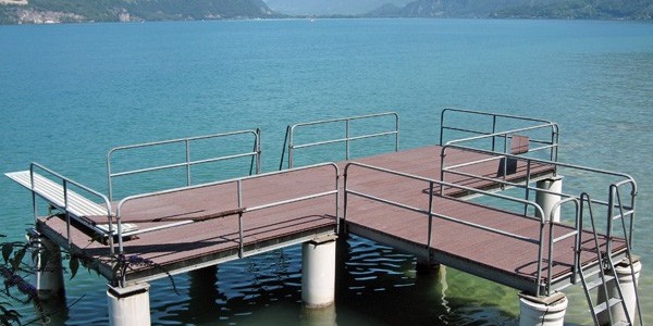 Ponton plastique recyclé