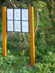 Panneau information plastique recyclé