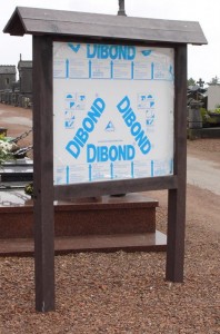 Panneau information plastique recyclé