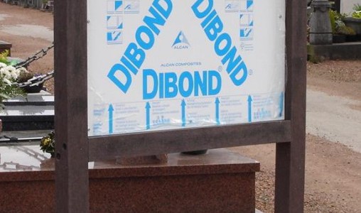 Panneau information plastique recyclé