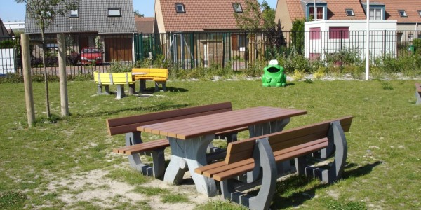 table plastique recyclé