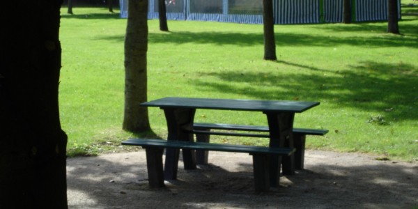 table plastique recyclé