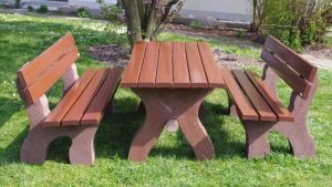 table plastique recyclé