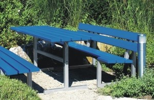 table plastique recyclé