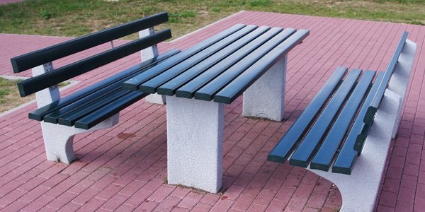 table plastique recyclé