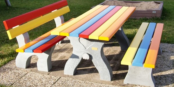 table plastique recyclé