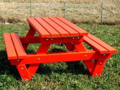 table plastique recyclé