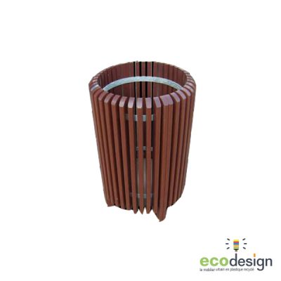 poubelle ronde plastique recyclé