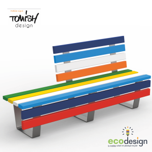 Banc demi dossier de la collection Tomish Design