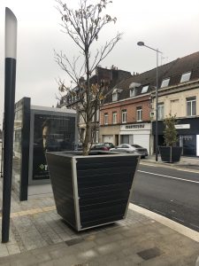 bac évasé plastique recyclé