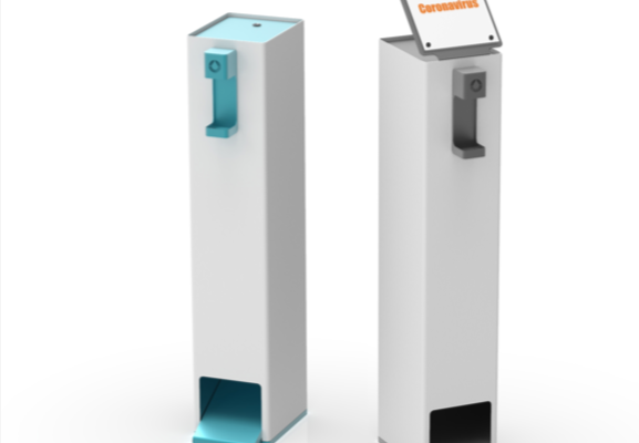 borne distribution de gel hydro alcoolique